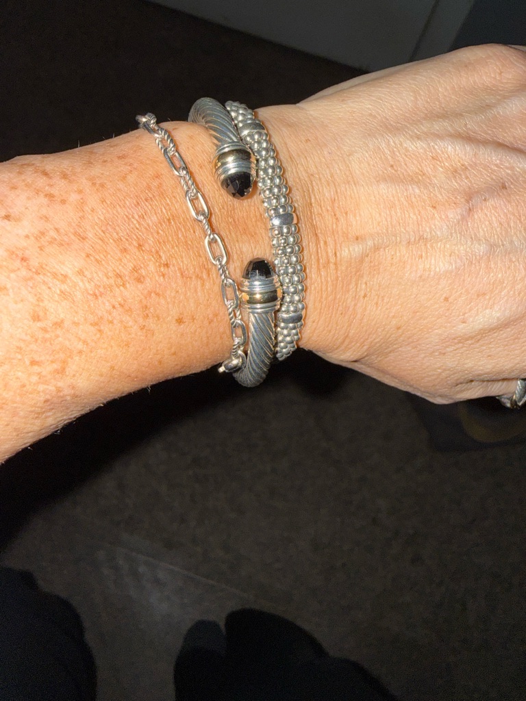 Lagos Caviar Bracelet. Sterling Silver Inside Circumference 5.75